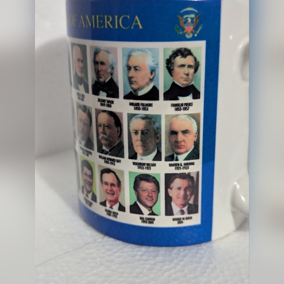 Presidents United States Mug Smithsonian Souvenir 4.5" Cup Coffee 1789 Bush 2001 - Picture 3 of 7